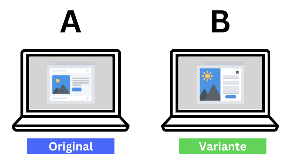 A/B testing illustration